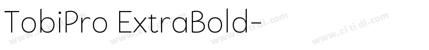 TobiPro ExtraBold字体转换